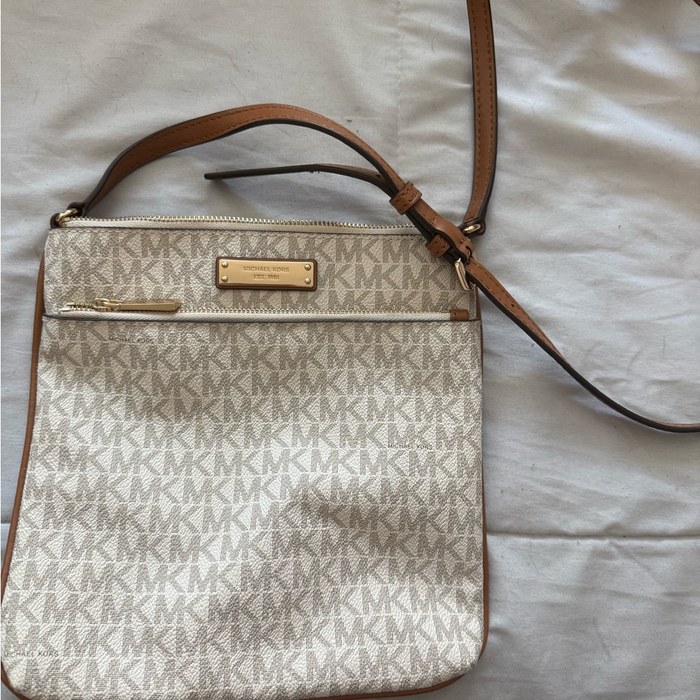 Michael Kors Beige Crossbody Bag